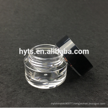 black color acrylic nail gel mini jar